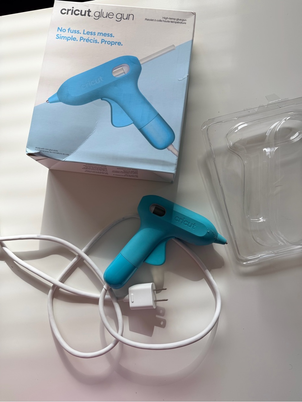 Cricut Mini Glue Gun Blue High Temp Craft Tool With Box - Picture 3 of 10